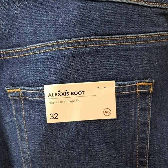 AG Adriano Goldschmied alexxis boot high rise vintage jeans 32 NWT - Picture 6 of 7